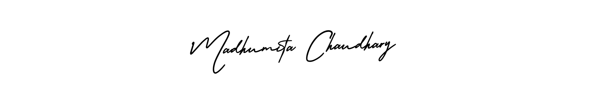 Also we have Madhumita Chaudhary name is the best signature style. Create professional handwritten signature collection using AmerikaSignatureDemo-Regular autograph style. Madhumita Chaudhary signature style 3 images and pictures png