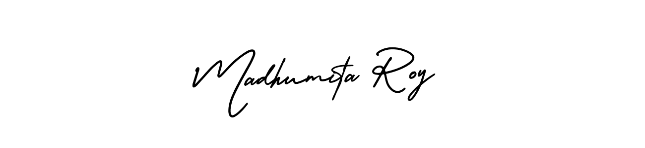 How to make Madhumita Roy signature? AmerikaSignatureDemo-Regular is a professional autograph style. Create handwritten signature for Madhumita Roy name. Madhumita Roy signature style 3 images and pictures png