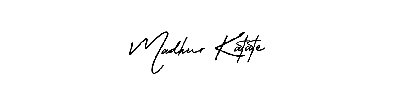 Make a beautiful signature design for name Madhur Katate. With this signature (AmerikaSignatureDemo-Regular) style, you can create a handwritten signature for free. Madhur Katate signature style 3 images and pictures png