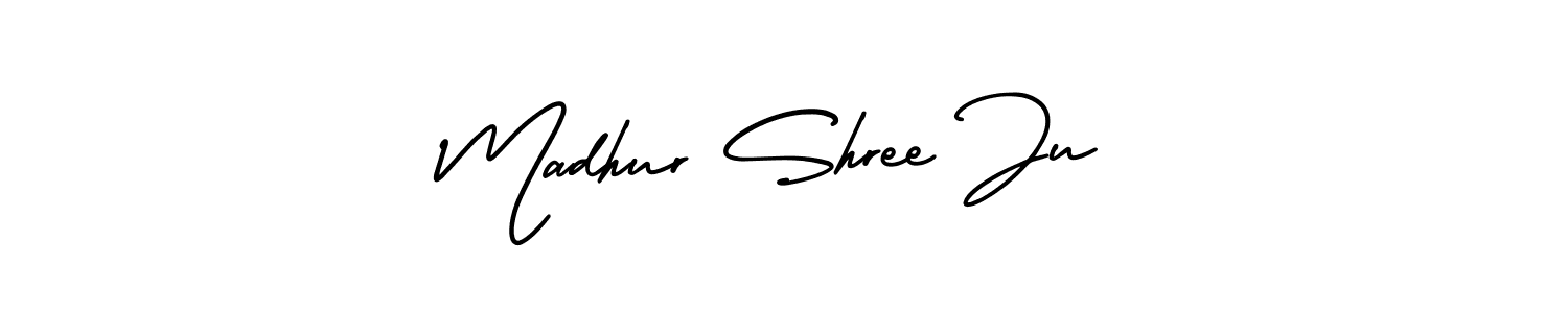 Make a beautiful signature design for name Madhur Shree Ju. Use this online signature maker to create a handwritten signature for free. Madhur Shree Ju signature style 3 images and pictures png