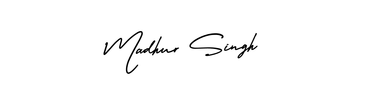 Use a signature maker to create a handwritten signature online. With this signature software, you can design (AmerikaSignatureDemo-Regular) your own signature for name Madhur Singh. Madhur Singh signature style 3 images and pictures png