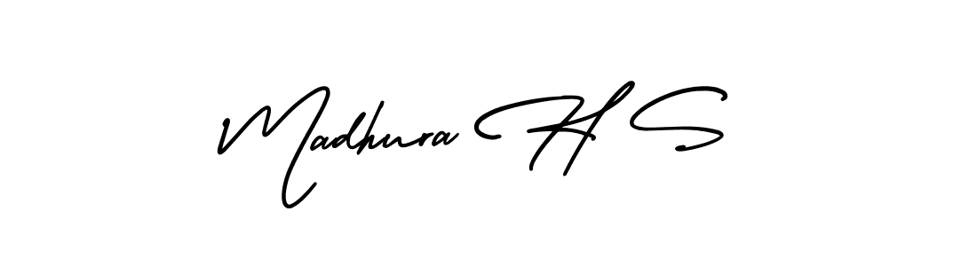 Make a beautiful signature design for name Madhura H S. Use this online signature maker to create a handwritten signature for free. Madhura H S signature style 3 images and pictures png