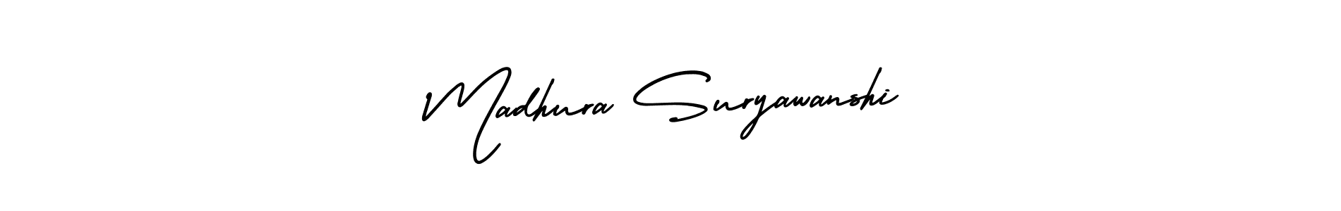 Also You can easily find your signature by using the search form. We will create Madhura Suryawanshi name handwritten signature images for you free of cost using AmerikaSignatureDemo-Regular sign style. Madhura Suryawanshi signature style 3 images and pictures png