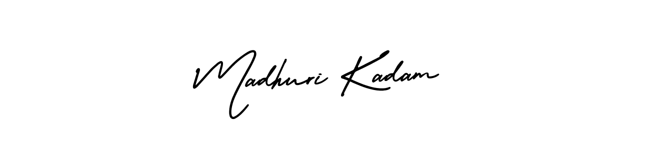 Create a beautiful signature design for name Madhuri Kadam. With this signature (AmerikaSignatureDemo-Regular) fonts, you can make a handwritten signature for free. Madhuri Kadam signature style 3 images and pictures png