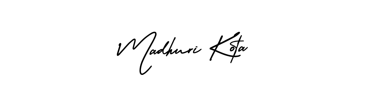 Create a beautiful signature design for name Madhuri Kota. With this signature (AmerikaSignatureDemo-Regular) fonts, you can make a handwritten signature for free. Madhuri Kota signature style 3 images and pictures png