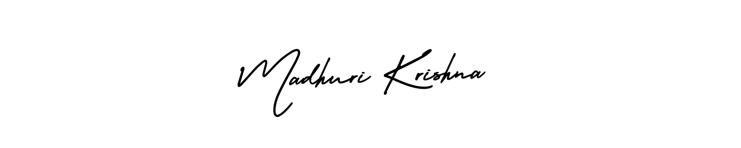 How to Draw Madhuri Krishna signature style? AmerikaSignatureDemo-Regular is a latest design signature styles for name Madhuri Krishna. Madhuri Krishna signature style 3 images and pictures png