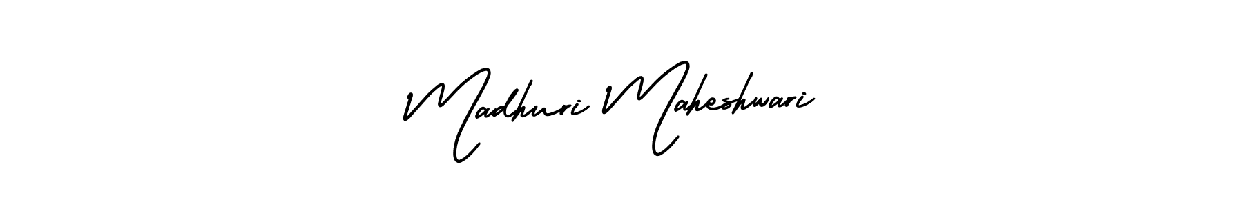 How to make Madhuri Maheshwari signature? AmerikaSignatureDemo-Regular is a professional autograph style. Create handwritten signature for Madhuri Maheshwari name. Madhuri Maheshwari signature style 3 images and pictures png