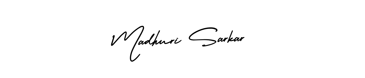 How to Draw Madhuri Sarkar signature style? AmerikaSignatureDemo-Regular is a latest design signature styles for name Madhuri Sarkar. Madhuri Sarkar signature style 3 images and pictures png