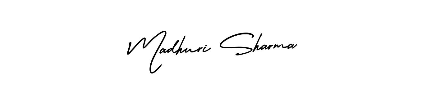 How to Draw Madhuri Sharma signature style? AmerikaSignatureDemo-Regular is a latest design signature styles for name Madhuri Sharma. Madhuri Sharma signature style 3 images and pictures png