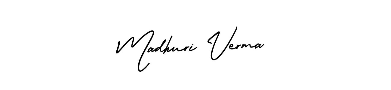 Make a beautiful signature design for name Madhuri Verma. Use this online signature maker to create a handwritten signature for free. Madhuri Verma signature style 3 images and pictures png