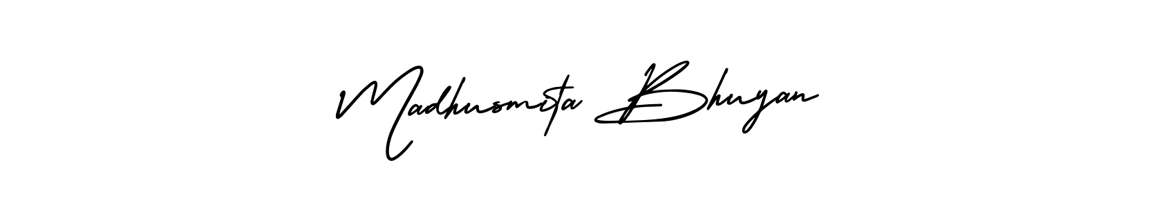 AmerikaSignatureDemo-Regular is a professional signature style that is perfect for those who want to add a touch of class to their signature. It is also a great choice for those who want to make their signature more unique. Get Madhusmita Bhuyan name to fancy signature for free. Madhusmita Bhuyan signature style 3 images and pictures png