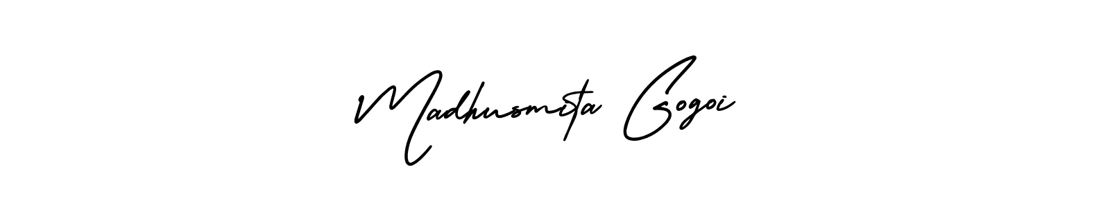 Also we have Madhusmita Gogoi name is the best signature style. Create professional handwritten signature collection using AmerikaSignatureDemo-Regular autograph style. Madhusmita Gogoi signature style 3 images and pictures png
