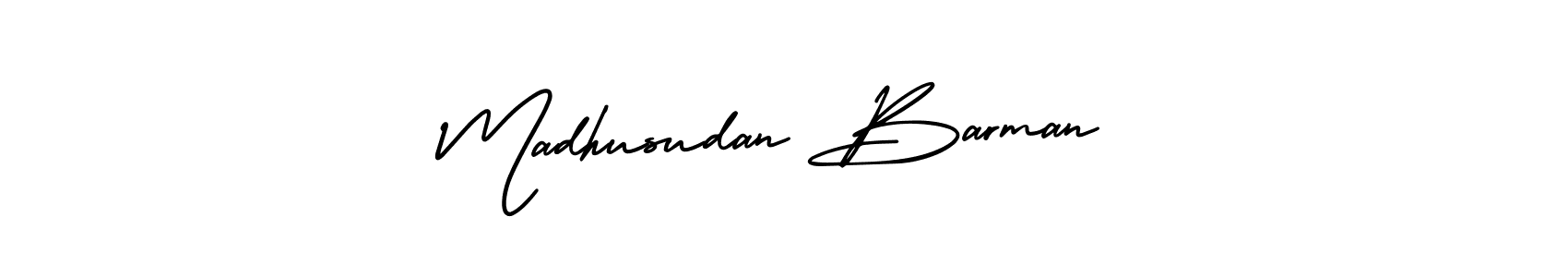 if you are searching for the best signature style for your name Madhusudan Barman. so please give up your signature search. here we have designed multiple signature styles  using AmerikaSignatureDemo-Regular. Madhusudan Barman signature style 3 images and pictures png