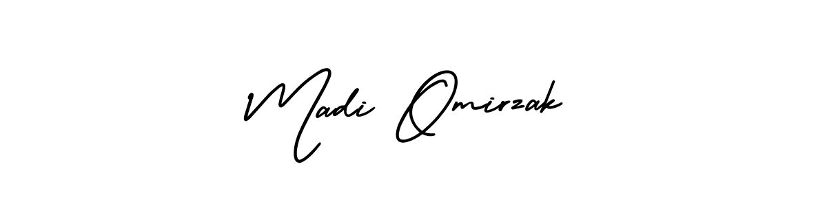 Use a signature maker to create a handwritten signature online. With this signature software, you can design (AmerikaSignatureDemo-Regular) your own signature for name Madi Omirzak. Madi Omirzak signature style 3 images and pictures png