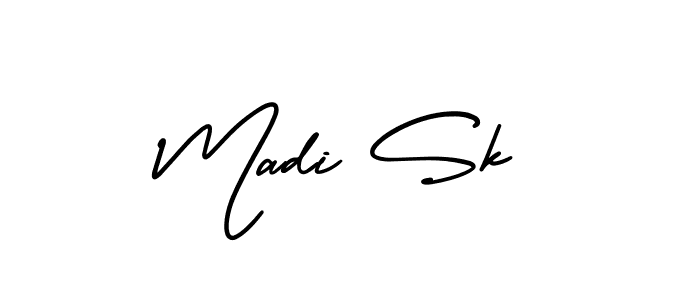 This is the best signature style for the Madi Sk name. Also you like these signature font (AmerikaSignatureDemo-Regular). Mix name signature. Madi Sk signature style 3 images and pictures png