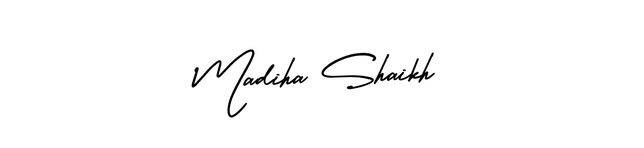 Similarly AmerikaSignatureDemo-Regular is the best handwritten signature design. Signature creator online .You can use it as an online autograph creator for name Madiha Shaikh. Madiha Shaikh signature style 3 images and pictures png