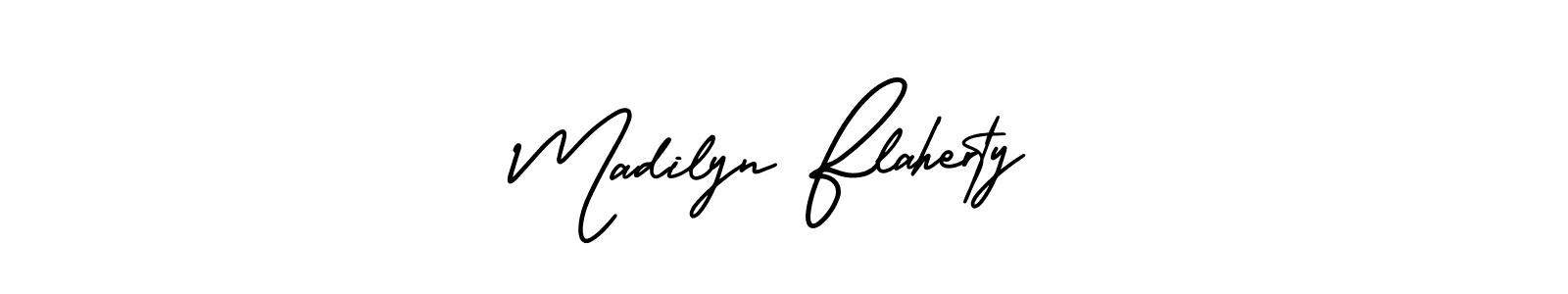 Make a short Madilyn Flaherty signature style. Manage your documents anywhere anytime using AmerikaSignatureDemo-Regular. Create and add eSignatures, submit forms, share and send files easily. Madilyn Flaherty signature style 3 images and pictures png
