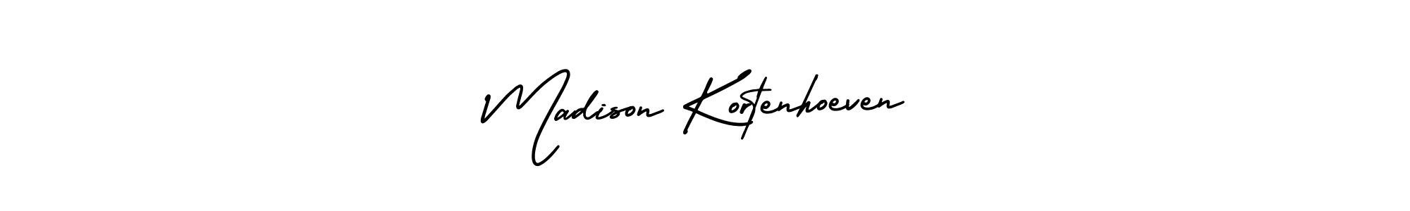 It looks lik you need a new signature style for name Madison Kortenhoeven. Design unique handwritten (AmerikaSignatureDemo-Regular) signature with our free signature maker in just a few clicks. Madison Kortenhoeven signature style 3 images and pictures png