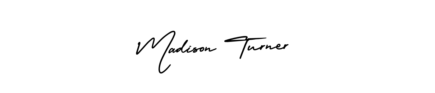 Make a beautiful signature design for name Madison Turner. With this signature (AmerikaSignatureDemo-Regular) style, you can create a handwritten signature for free. Madison Turner signature style 3 images and pictures png