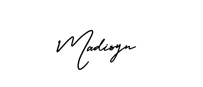 Madisyn stylish signature style. Best Handwritten Sign (AmerikaSignatureDemo-Regular) for my name. Handwritten Signature Collection Ideas for my name Madisyn. Madisyn signature style 3 images and pictures png