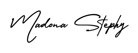 Create a beautiful signature design for name Madona Stephy. With this signature (AmerikaSignatureDemo-Regular) fonts, you can make a handwritten signature for free. Madona Stephy signature style 3 images and pictures png