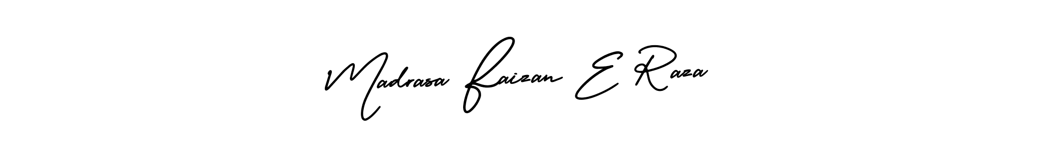 How to make Madrasa Faizan E Raza signature? AmerikaSignatureDemo-Regular is a professional autograph style. Create handwritten signature for Madrasa Faizan E Raza name. Madrasa Faizan E Raza signature style 3 images and pictures png