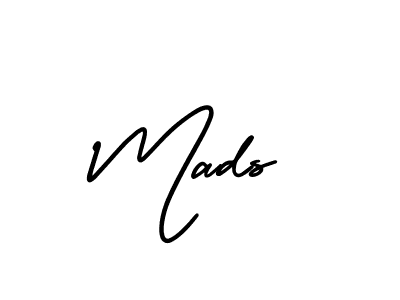 Also we have Mads name is the best signature style. Create professional handwritten signature collection using AmerikaSignatureDemo-Regular autograph style. Mads signature style 3 images and pictures png