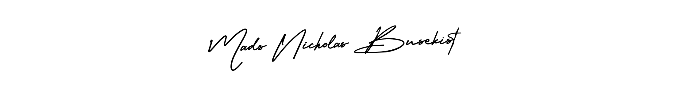 It looks lik you need a new signature style for name Mads Nicholas Busekist. Design unique handwritten (AmerikaSignatureDemo-Regular) signature with our free signature maker in just a few clicks. Mads Nicholas Busekist signature style 3 images and pictures png