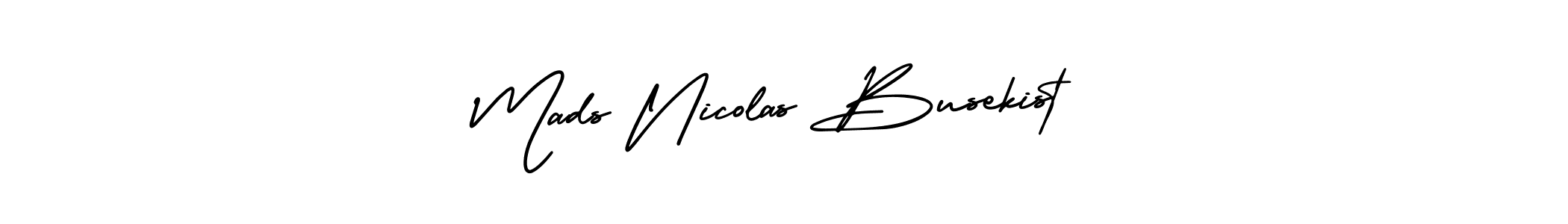 Make a beautiful signature design for name Mads Nicolas Busekist. Use this online signature maker to create a handwritten signature for free. Mads Nicolas Busekist signature style 3 images and pictures png