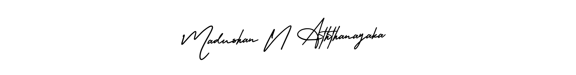 Similarly AmerikaSignatureDemo-Regular is the best handwritten signature design. Signature creator online .You can use it as an online autograph creator for name Madushan N Aththanayaka. Madushan N Aththanayaka signature style 3 images and pictures png