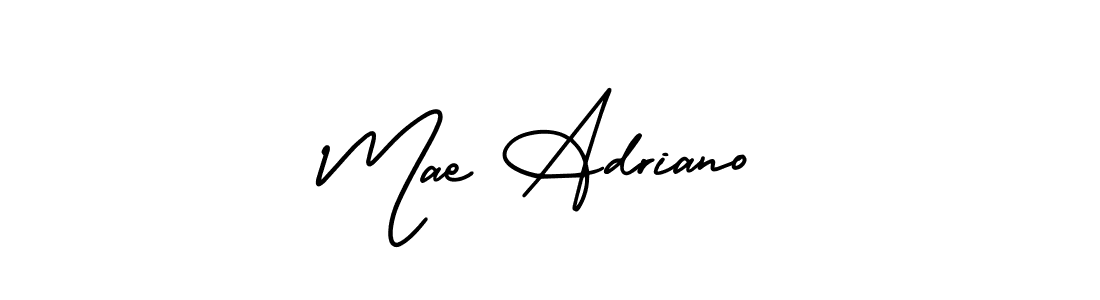 Best and Professional Signature Style for Mae Adriano. AmerikaSignatureDemo-Regular Best Signature Style Collection. Mae Adriano signature style 3 images and pictures png