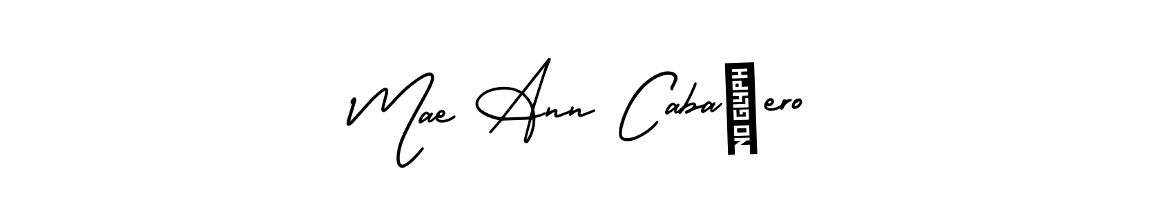 Use a signature maker to create a handwritten signature online. With this signature software, you can design (AmerikaSignatureDemo-Regular) your own signature for name Mae Ann Cabañero. Mae Ann Cabañero signature style 3 images and pictures png