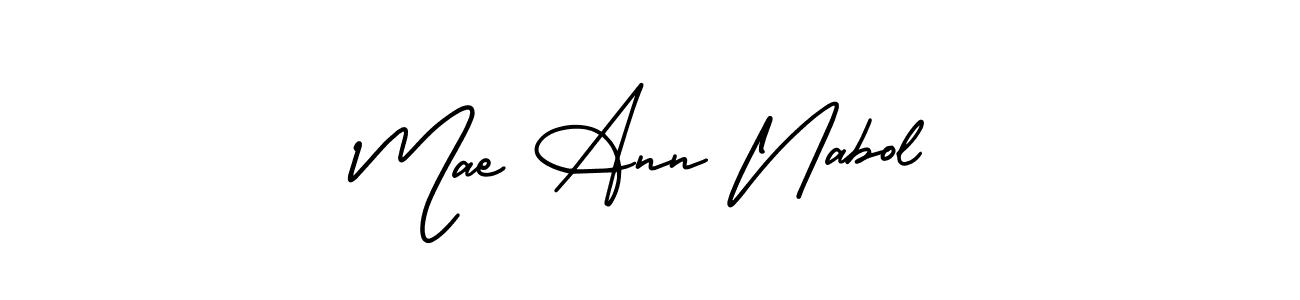 Also we have Mae Ann Nabol name is the best signature style. Create professional handwritten signature collection using AmerikaSignatureDemo-Regular autograph style. Mae Ann Nabol signature style 3 images and pictures png