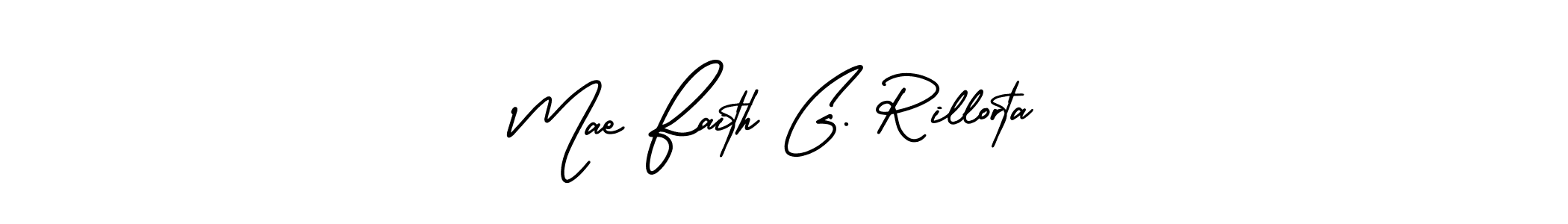 Make a beautiful signature design for name Mae Faith G. Rillorta. Use this online signature maker to create a handwritten signature for free. Mae Faith G. Rillorta signature style 3 images and pictures png