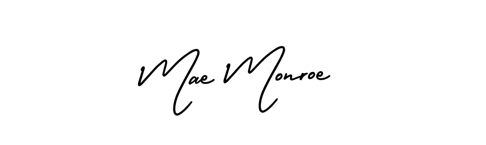 Use a signature maker to create a handwritten signature online. With this signature software, you can design (AmerikaSignatureDemo-Regular) your own signature for name Mae Monroe. Mae Monroe signature style 3 images and pictures png