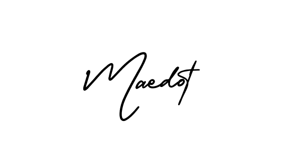 How to make Maedot signature? AmerikaSignatureDemo-Regular is a professional autograph style. Create handwritten signature for Maedot name. Maedot signature style 3 images and pictures png