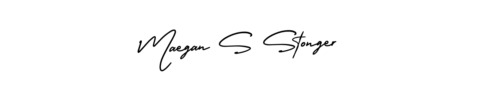 AmerikaSignatureDemo-Regular is a professional signature style that is perfect for those who want to add a touch of class to their signature. It is also a great choice for those who want to make their signature more unique. Get Maegan S Stonger name to fancy signature for free. Maegan S Stonger signature style 3 images and pictures png