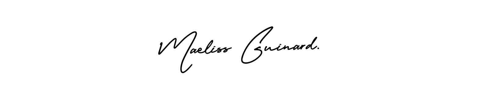 How to make Maeliss Guinard. name signature. Use AmerikaSignatureDemo-Regular style for creating short signs online. This is the latest handwritten sign. Maeliss Guinard. signature style 3 images and pictures png