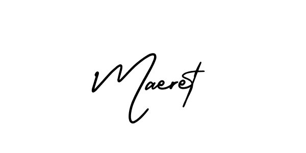 Use a signature maker to create a handwritten signature online. With this signature software, you can design (AmerikaSignatureDemo-Regular) your own signature for name Maeret. Maeret signature style 3 images and pictures png