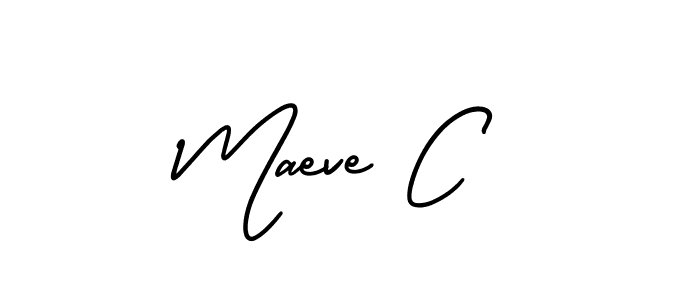 Create a beautiful signature design for name Maeve C. With this signature (AmerikaSignatureDemo-Regular) fonts, you can make a handwritten signature for free. Maeve C signature style 3 images and pictures png