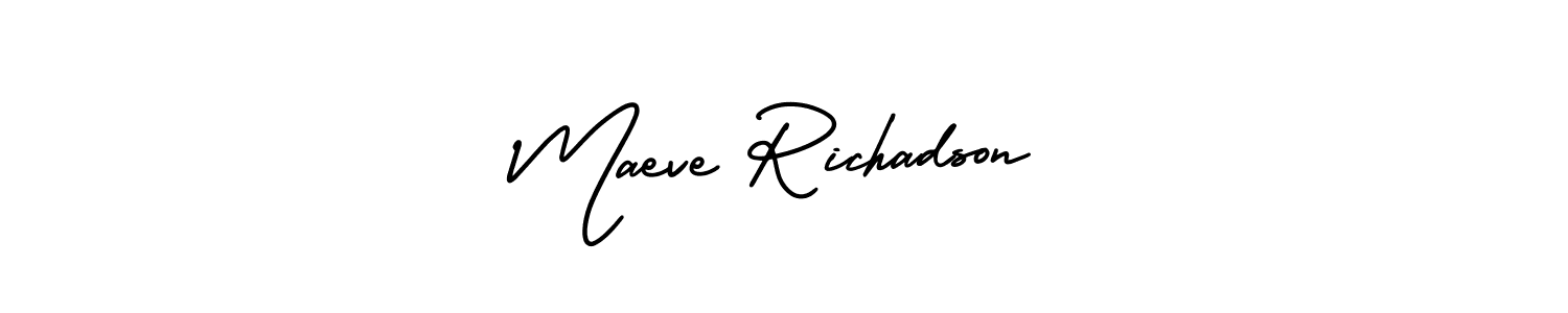 Use a signature maker to create a handwritten signature online. With this signature software, you can design (AmerikaSignatureDemo-Regular) your own signature for name Maeve Richadson. Maeve Richadson signature style 3 images and pictures png