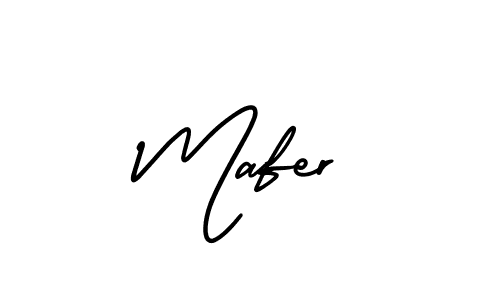 Create a beautiful signature design for name Mafer. With this signature (AmerikaSignatureDemo-Regular) fonts, you can make a handwritten signature for free. Mafer signature style 3 images and pictures png