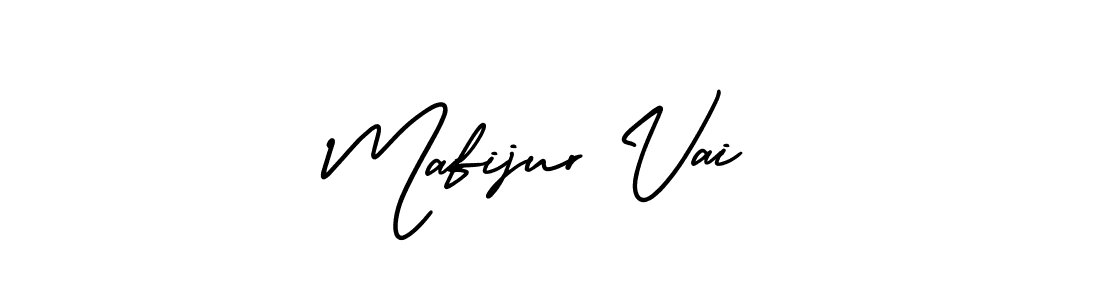 You should practise on your own different ways (AmerikaSignatureDemo-Regular) to write your name (Mafijur Vai) in signature. don't let someone else do it for you. Mafijur Vai signature style 3 images and pictures png