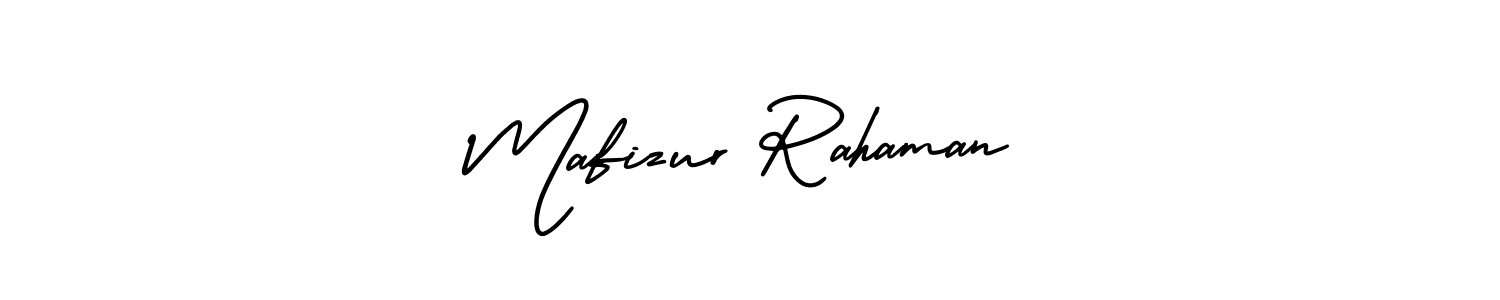 You should practise on your own different ways (AmerikaSignatureDemo-Regular) to write your name (Mafizur Rahaman) in signature. don't let someone else do it for you. Mafizur Rahaman signature style 3 images and pictures png