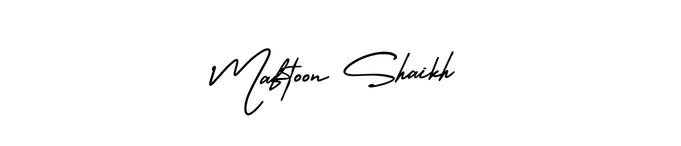 Check out images of Autograph of Maftoon Shaikh name. Actor Maftoon Shaikh Signature Style. AmerikaSignatureDemo-Regular is a professional sign style online. Maftoon Shaikh signature style 3 images and pictures png