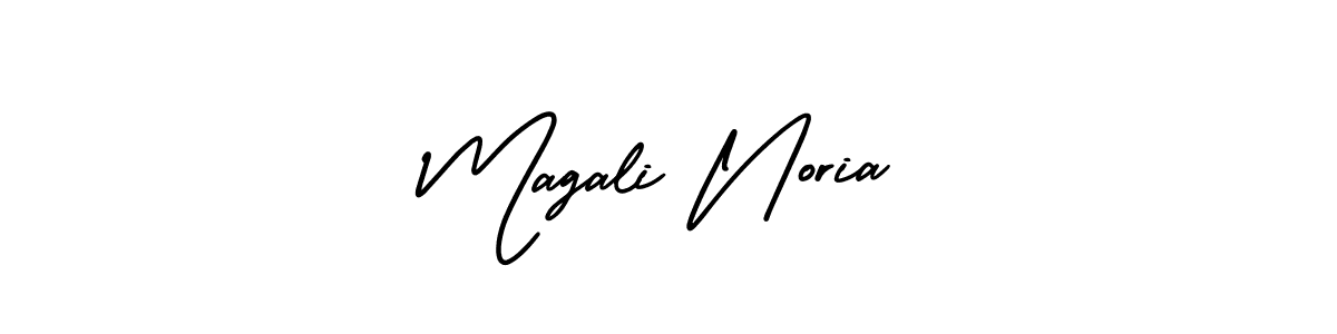 Design your own signature with our free online signature maker. With this signature software, you can create a handwritten (AmerikaSignatureDemo-Regular) signature for name Magali Noria. Magali Noria signature style 3 images and pictures png