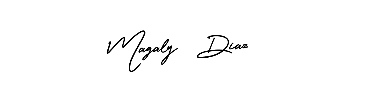 Best and Professional Signature Style for Magaly  Diaz. AmerikaSignatureDemo-Regular Best Signature Style Collection. Magaly  Diaz signature style 3 images and pictures png