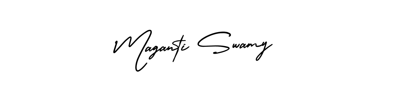 Use a signature maker to create a handwritten signature online. With this signature software, you can design (AmerikaSignatureDemo-Regular) your own signature for name Maganti Swamy. Maganti Swamy signature style 3 images and pictures png