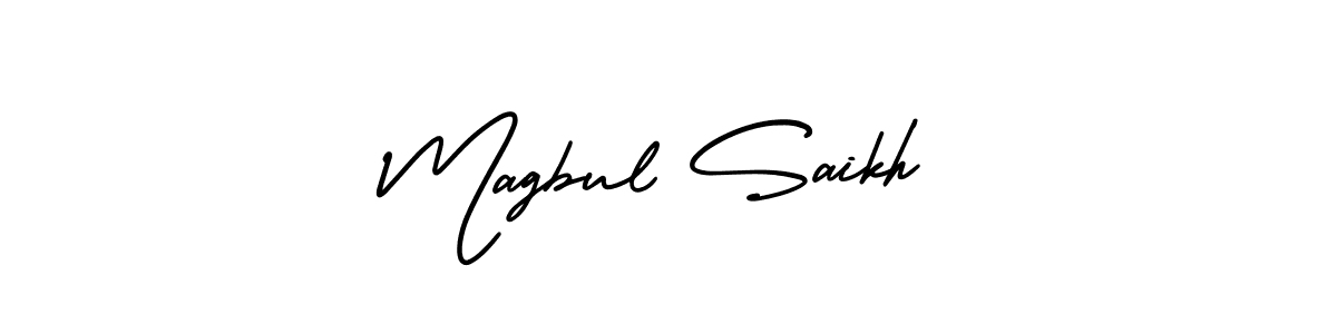 Best and Professional Signature Style for Magbul Saikh. AmerikaSignatureDemo-Regular Best Signature Style Collection. Magbul Saikh signature style 3 images and pictures png