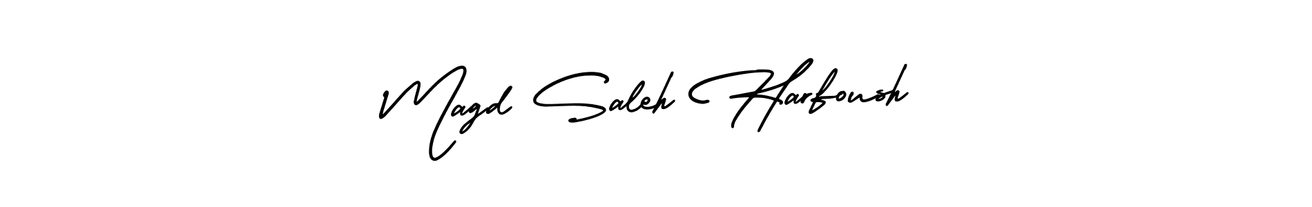 AmerikaSignatureDemo-Regular is a professional signature style that is perfect for those who want to add a touch of class to their signature. It is also a great choice for those who want to make their signature more unique. Get Magd Saleh Harfoush name to fancy signature for free. Magd Saleh Harfoush signature style 3 images and pictures png